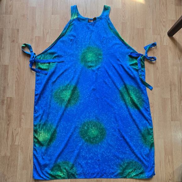 Indian Tropical Vintage Beach Wrap Maxi Dress Free Size Boho Hawaiian Vacation - Picture 9 of 11